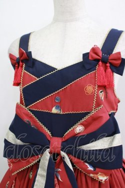 画像5: metamorphose / 乙女の白昼夢タックジャンパースカート Free 赤系 H-25-12-20-006-ME-OP-NS-ZH