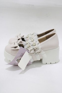 画像2: Lovely Tency / 眞白ありすコラボ/TT*MA2ベルトリボンシューズ M ピンク H-25-12-20-081-GO-SH-NS-ZH