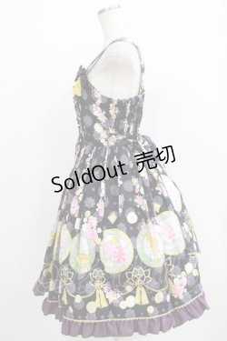 画像2: metamorphose / 花鹿の万華鏡 ジャンパースカート&リボンクリップセット サイズ1 黒檀（Black） H-25-12-20-007-ME-OP-NS-ZH