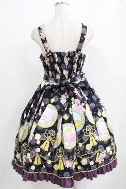 画像3: metamorphose / 花鹿の万華鏡 ジャンパースカート&リボンクリップセット サイズ1 黒檀（Black） H-25-12-20-007-ME-OP-NS-ZH