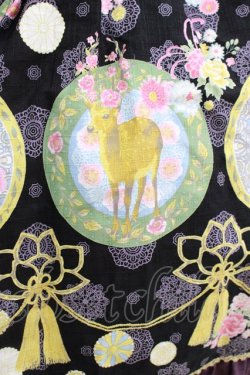 画像4: metamorphose / 花鹿の万華鏡 ジャンパースカート&リボンクリップセット サイズ1 黒檀（Black） H-25-12-20-007-ME-OP-NS-ZH