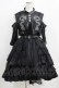 画像1: Cat Highness（海外ロリータブランド） / ジャンパースカートセット M ブラック H-25-12-20-008-PU-OP-NS-ZH (1)