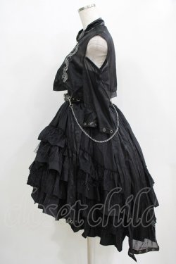 画像2: Cat Highness（海外ロリータブランド） / ジャンパースカートセット M ブラック H-25-12-20-008-PU-OP-NS-ZH