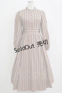 画像1: Maison de FLEUR Petite Robe canone / ニナのお茶会ワンピース S Beige H-25-12-20-011-EL-OP-NS-ZH