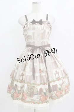 画像1: ALICE and the PIRATES / Wicked Queen's poison cellar柄ジャンパースカートI Free 生成り H-25-12-20-002-PA-OP-NS-ZH