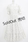 m petit by misako / AOKハナガラスクエアワンピース M アイボリー H-25-12-20-013-LO-OP-NS-ZH