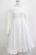 Cherirulu Chocola / MYレースフリルワンピース M ホワイト H-25-12-20-014-GO-OP-NS-ZH