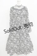 Kurumi Collaboration / KRハナジゴスリーブワンピース M ブラック H-25-12-20-017-GO-OP-NS-ZH