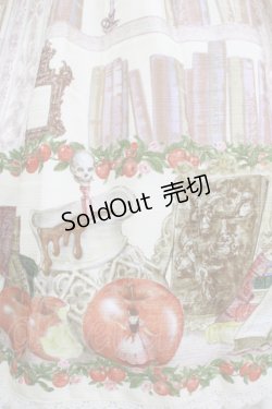 画像4: ALICE and the PIRATES / Wicked Queen's poison cellar柄ジャンパースカートI Free 生成り H-25-12-20-002-PA-OP-NS-ZH