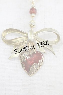 画像3: ALICE and the PIRATES / Juliette リボンハートチョーカー  ゴールド H-25-12-21-034-PA-AC-NS-ZH