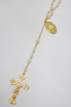 画像1: BABY,THE STARS SHINE BRIGHT / St.Mary Holy Cardロザリオネックレス  ゴールド H-25-12-21-035-BA-AC-NS-ZH