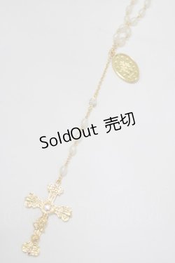 画像1: BABY,THE STARS SHINE BRIGHT / St.Mary Holy Cardロザリオネックレス  ゴールド H-25-12-21-035-BA-AC-NS-ZH