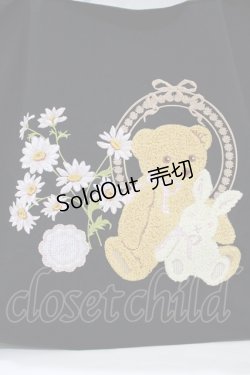画像5: m petit by misako / くま刺繍ショッピングバッグ  ブラック H-25-12-21-003-LO-ZA-NS-ZH