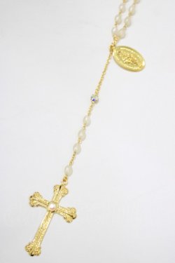 画像1: BABY,THE STARS SHINE BRIGHT / St.Mary Holy Cardロザリオネックレス  ゴールド H-25-12-21-038-BA-AC-NS-ZH