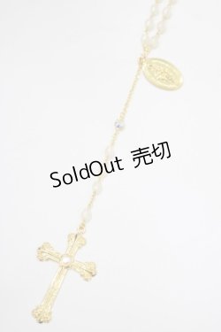 画像1: BABY,THE STARS SHINE BRIGHT / St.Mary Holy Cardロザリオネックレス  ゴールド H-25-12-21-038-BA-AC-NS-ZH