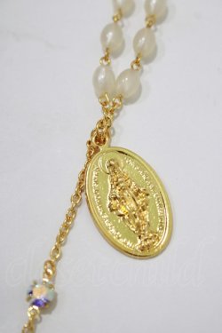 画像2: BABY,THE STARS SHINE BRIGHT / St.Mary Holy Cardロザリオネックレス  ゴールド H-25-12-21-038-BA-AC-NS-ZH