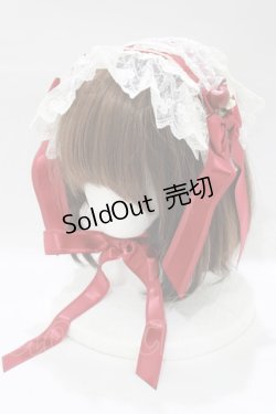 画像1: BABY,THE STARS SHINE BRIGHT / りんご姫ヘッドドレス  エンジ H-25-12-21-043-BA-AC-NS-ZH