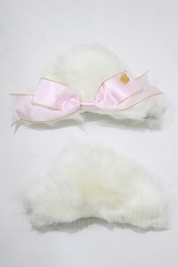 画像2: BABY,THE STARS SHINE BRIGHT / ねこみみクリップ  オフ白/ピンク H-25-12-21-044-BA-AC-NS-ZH