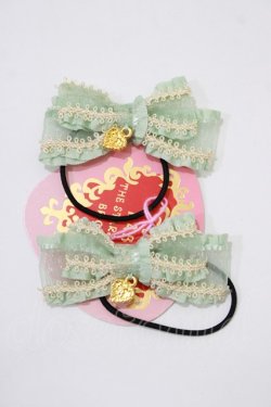 画像1: BABY,THE STARS SHINE BRIGHT / Salon de the Minette Petit リボンゴム  ミント H-25-12-21-047-BA-AC-NS-ZH