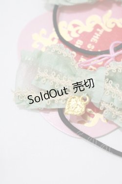 画像2: BABY,THE STARS SHINE BRIGHT / Salon de the Minette Petit リボンゴム  ミント H-25-12-21-047-BA-AC-NS-ZH