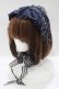 画像1: BABY,THE STARS SHINE BRIGHT / 星の降りそそぐBright Starry Night柄ヘッドドレス  ネイビー H-25-12-21-050-BA-AC-NS-ZH (1)