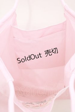 画像4: m petit by misako / ジャム刺繍ショッピングバッグ  ピンク H-25-12-21-004-LO-BG-NS-ZH