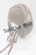 ALICE and the PIRATES / Julietteボンネットヘッドドレス  エンジ H-25-12-21-051-PA-AC-NS-ZH