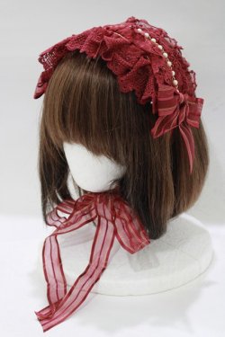 画像1: BABY,THE STARS SHINE BRIGHT / 星の降りそそぐBright Starry Night柄ヘッドドレス  ワイン H-25-12-21-052-BA-AC-NS-ZH