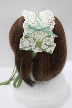 画像2: BABY,THE STARS SHINE BRIGHT / ミルフィーユヘッドドレス  若草 H-25-12-21-058-BA-AC-NS-ZH