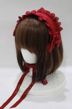 画像1: BABY,THE STARS SHINE BRIGHT / ロザリィ・ローズヘッドドレス  エンジ H-25-12-21-059-BA-AC-NS-ZH