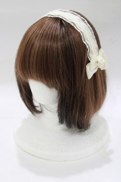 画像1: m petit by misako / AM*NIヘッドドレスA  アイボリー H-25-12-21-065-LO-AC-NS-ZH