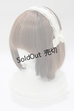画像1: m petit by misako / AM*NIヘッドドレスA  アイボリー H-25-12-21-065-LO-AC-NS-ZH