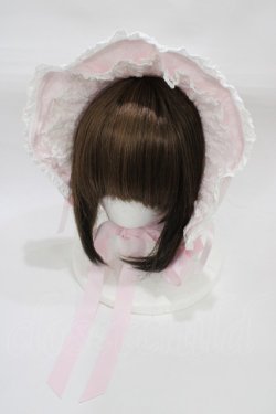 画像1: BABY,THE STARS SHINE BRIGHT / スピンドールハーフボンネット  ピンク H-25-12-21-1001-BA-AC-NS-ZH