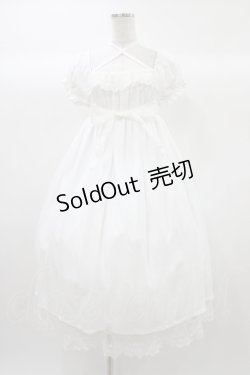 画像1: ALICE and the PIRATES / ミスティックシフォンワンピース Free オフ白 H-25-12-21-1031-PA-OP-NS-ZH