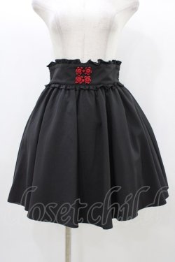 画像1: Ank Rouge / チャイナコルセットスカート M ブラック H-25-12-21-1035-CA-SK-NS-ZH