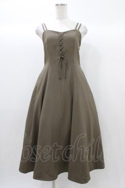 画像1: an another angelus / フロントレースアップキャミワンピース Free D/BEIGE H-25-12-21-1036-CA-OP-NS-ZH