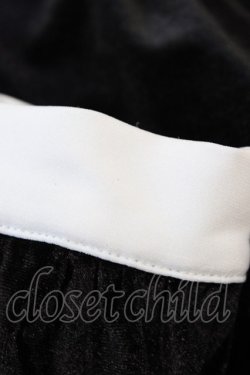 画像3: Amavel / クロス刺繍衿Aラインワンピース Free ブラック/ベロア H-25-12-21-1040-CA-OP-NS-ZH