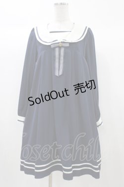 画像1: Amavel / Aラインセーラーワンピース Free ネイビー H-25-12-21-1043-CA-OP-NS-ZH