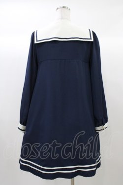 画像2: Amavel / Aラインセーラーワンピース Free ネイビー H-25-12-21-1043-CA-OP-NS-ZH