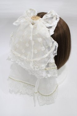 画像2: BABY,THE STARS SHINE BRIGHT / TRINITY〜天使の微笑み〜リボンバレッタ  オフ白 H-25-12-21-1006-BA-AC-NS-ZH