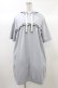 画像1: Fi.n.t / ロゴリボンレイヤード風カットワンピース Free BLUE GRAY H-25-12-21-1047-CA-OP-NS-ZH (1)