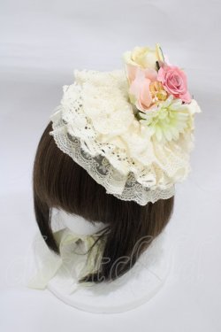 画像1: ALICE and the PIRATES / フローレンスブーケヘッドドレス  生成り H-25-12-21-1007-PA-AC-NS-ZH