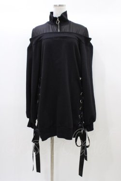 画像1: Jamie エーエヌケー / ドッキングプルオーバー M ブラック H-25-12-21-1051-LO-TO-NS-ZH