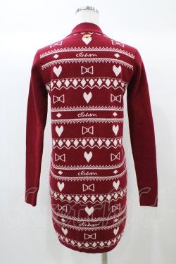 画像2: michellMacaron / ニットワンピース XS レッド H-25-12-21-1053-0-OP-NS-ZH