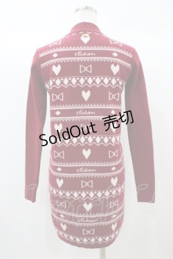 画像2: michellMacaron / ニットワンピース XS レッド H-25-12-21-1053-0-OP-NS-ZH
