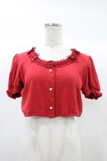 画像1: Innocent World / アマンダボレロ L レッド H-25-12-21-1055-IW-TO-NS-ZH (1)