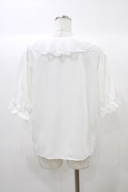 画像2: m petit by misako / MSKデシンレースエリブラウス M ホワイト H-25-12-21-1058-LO-BL-NS-ZH