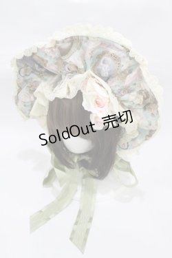 画像1: BABY,THE STARS SHINE BRIGHT / Fragrant Rose Memories柄ボンネット  ローズマリー(若草) H-25-12-21-1014-BA-AC-NS-ZH