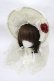 画像1: BABY,THE STARS SHINE BRIGHT / Lady Victorian Lace ボンネット Free 生成り H-25-12-21-1015-BA-AC-NS-ZH (1)