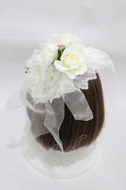 画像2: BABY,THE STARS SHINE BRIGHT / Fairina Roseヘッドドレス  オフ白 H-25-12-21-1017-BA-AC-NS-ZH